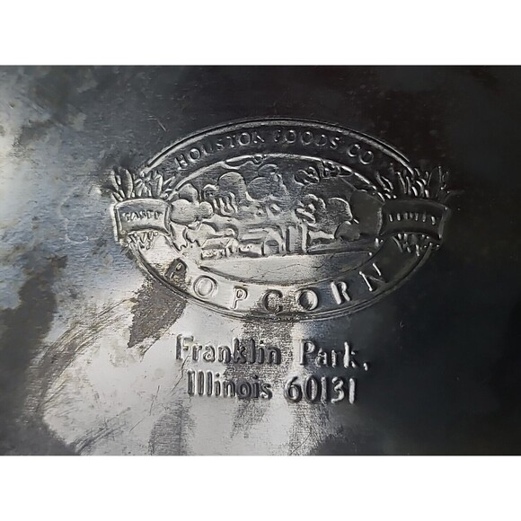 Vintage Santa Lidded Tin, EMPTY FAIR CONDITION - Picture 10 of 10